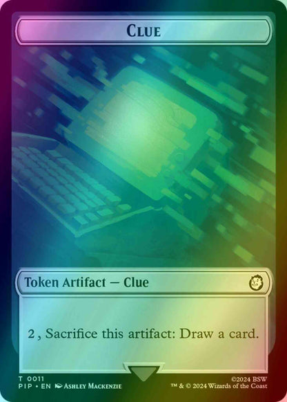 Clue Token (11) // Food Token (12) [Fallout: Tokens] [Foil]
