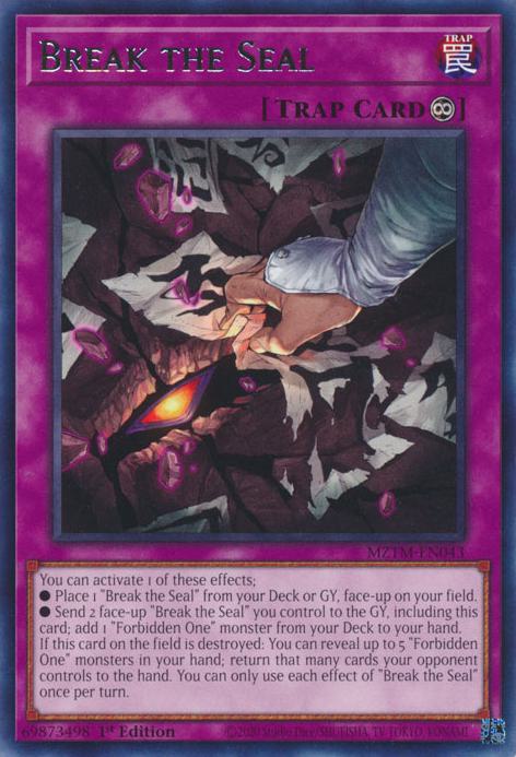 Break the Seal - MZTM-EN043 - Rare - 1st Edition