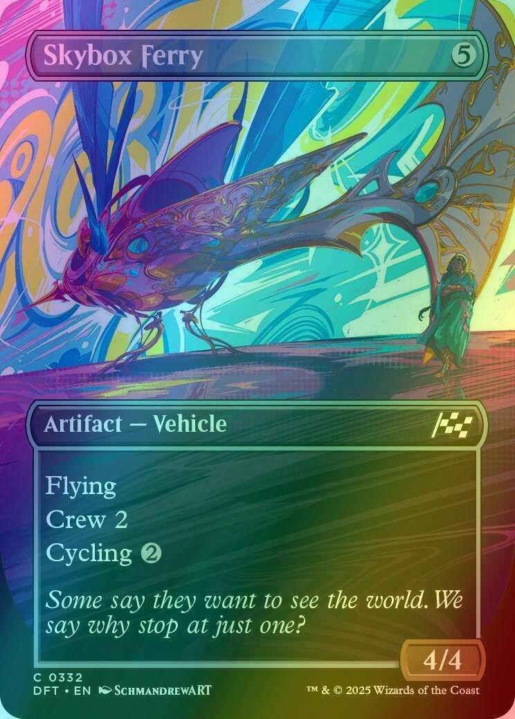 Skybox Ferry [332] [Borderless] [Revved Up] [Aetherdrift] [Foil]