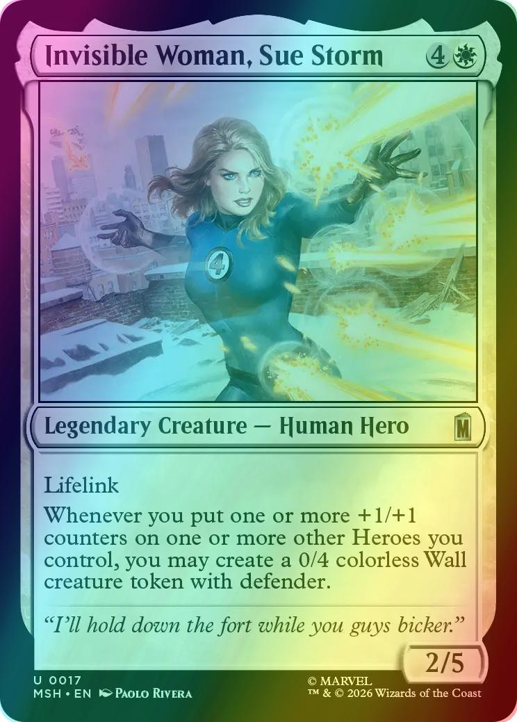 Invisible Woman, Sue Storm [17] [Marvel Super Heroes] [Foil]