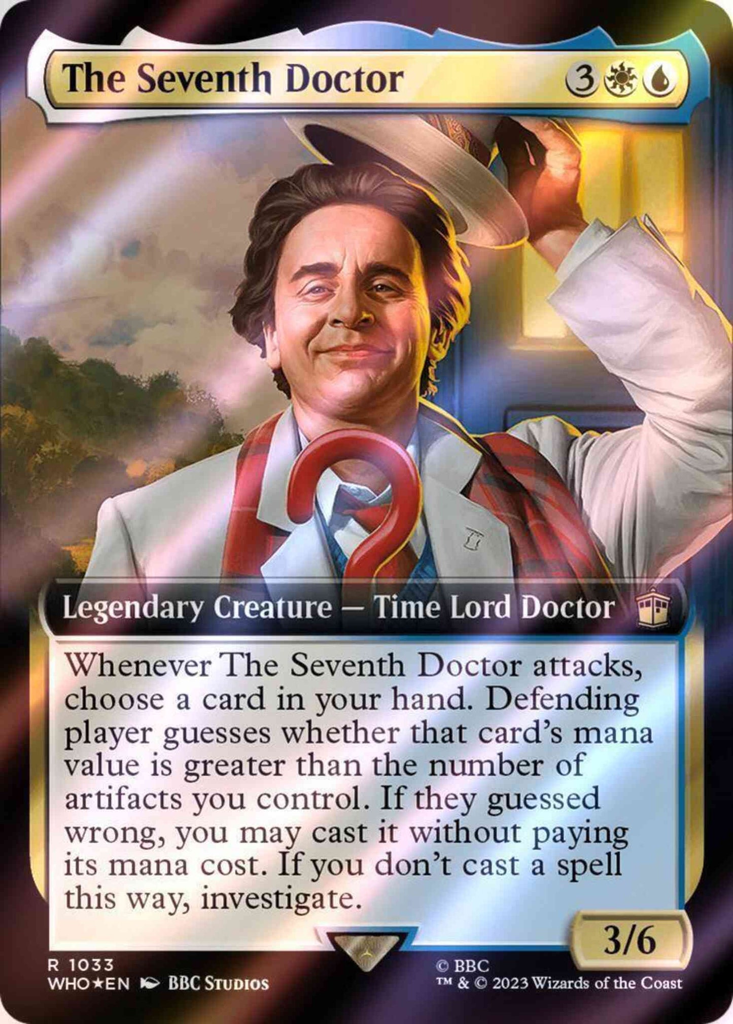 The Seventh Doctor [1033] [Extended Art] [Universes Beyond: Doctor Who] [Surge Foil]