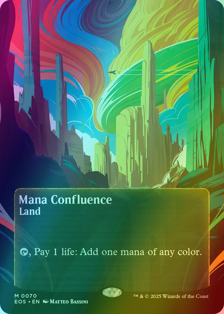 Mana Confluence [70] [Borderless] [Poster] [Edge of Eternities: Stellar Sights] [Foil]