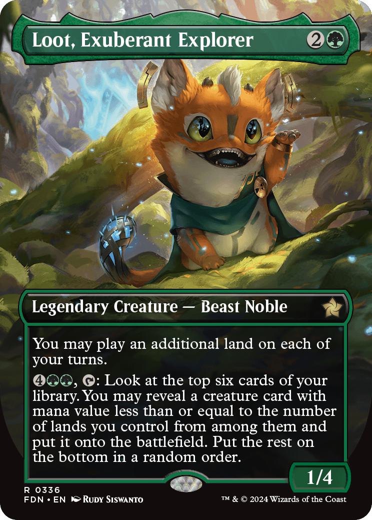 Loot, Exuberant Explorer [336] [Borderless] [Foundations] [Non-Foil]