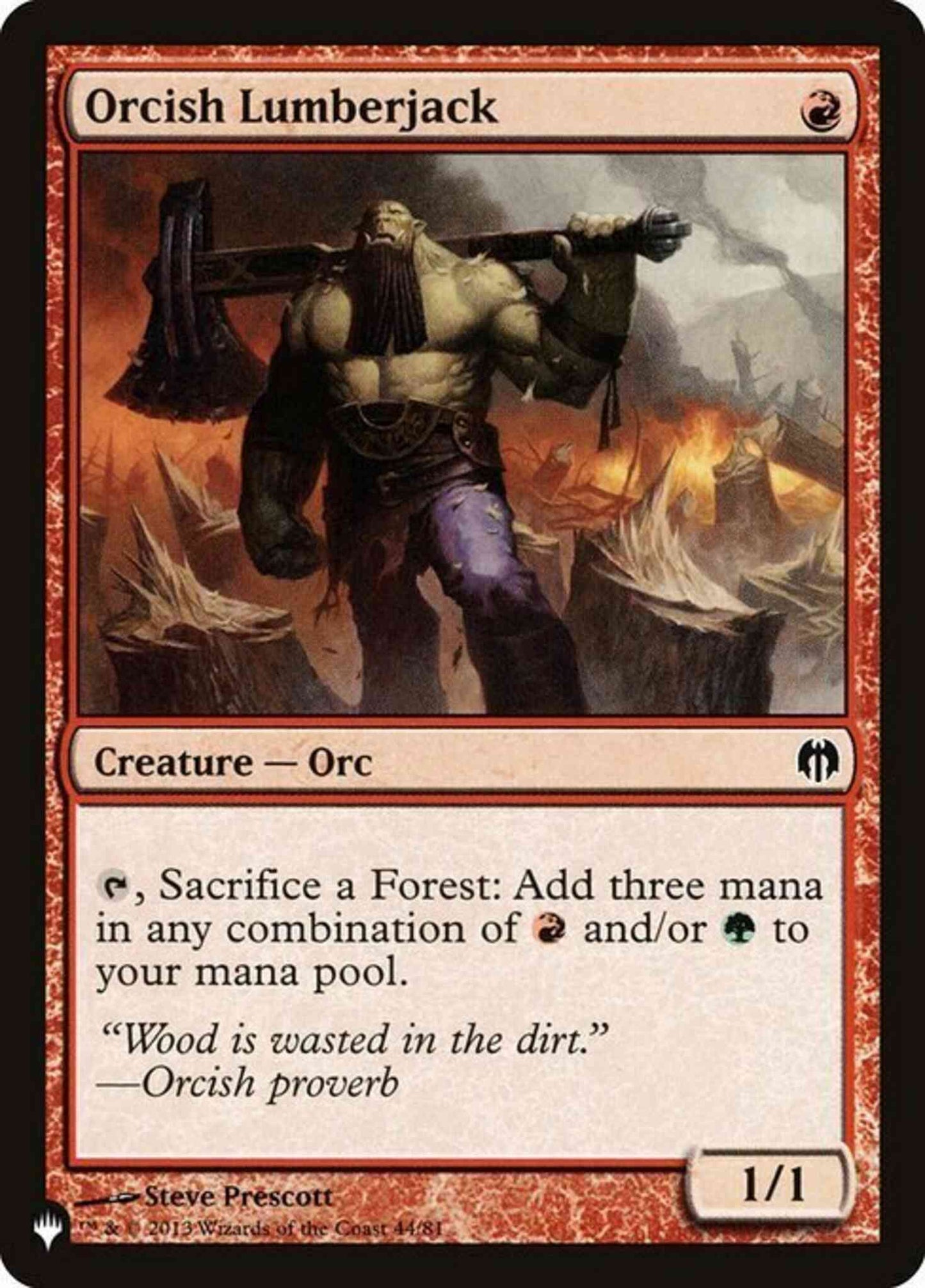 Orcish Lumberjack [DDL-44] [The List] [Non-Foil]