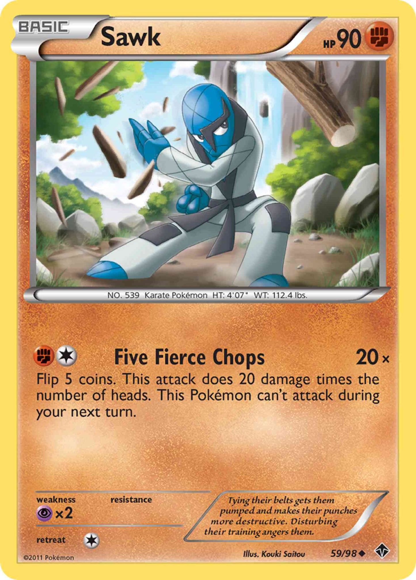 Sawk - 59/98 - Uncommon [bw2-59] [Non-Holo]