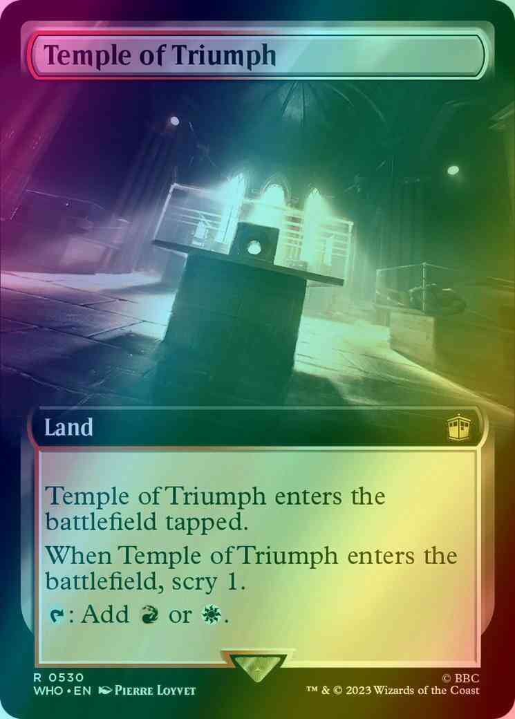 Temple of Triumph [530] [Extended Art] [Universes Beyond: Doctor Who] [Foil]