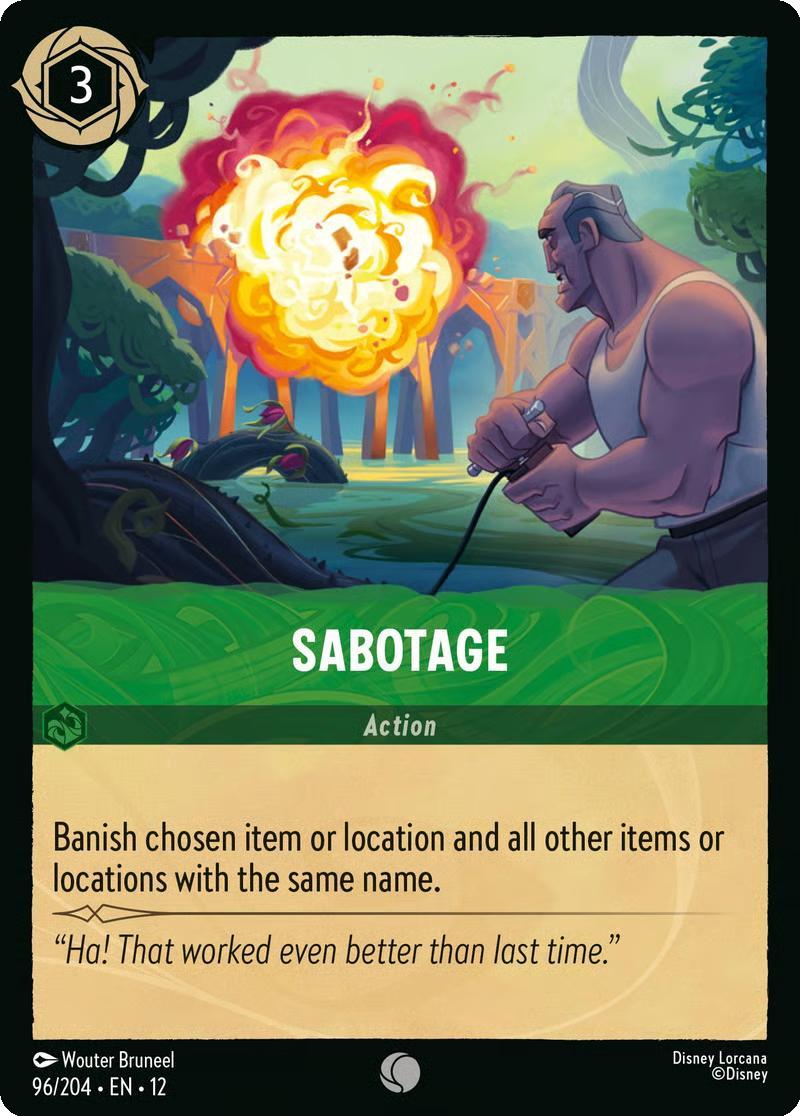 Sabotage - 96/204 [Wilds Unknown] [Non-Foil]