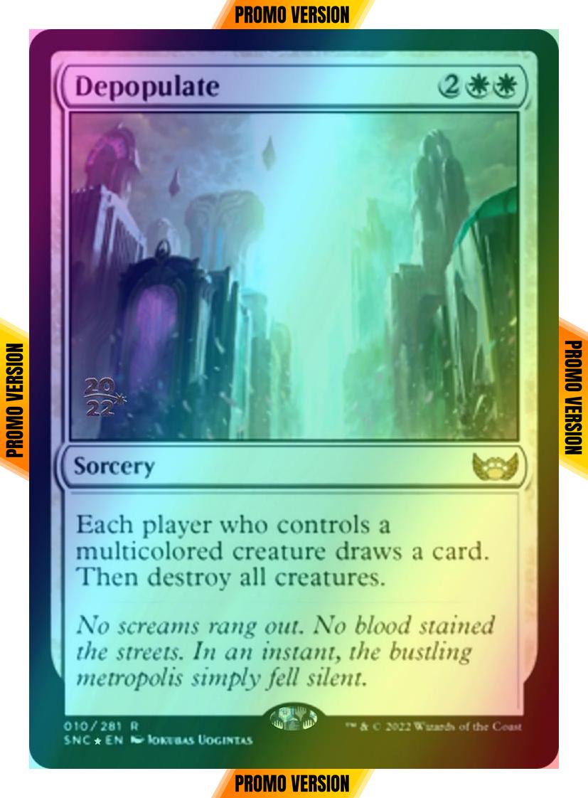 Depopulate [Prerelease] [10s] [Streets of New Capenna: Promos] [Foil]