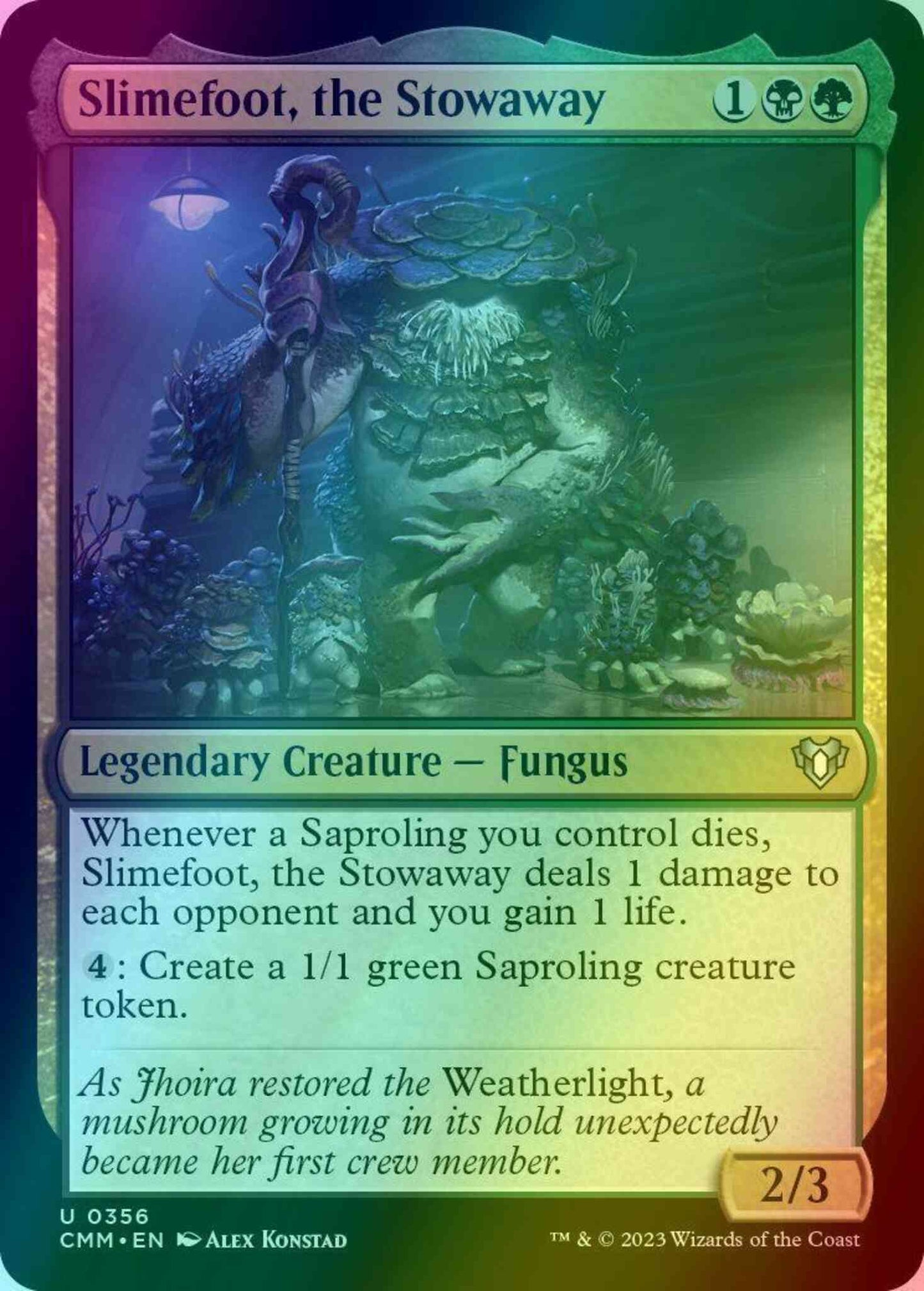 Slimefoot, the Stowaway [356] [Commander Masters] [Foil]