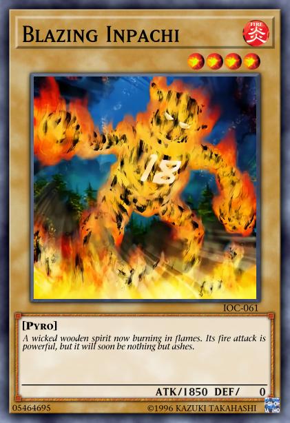 Blazing Inpachi - SD3-EN003 - Common - 1st Edition