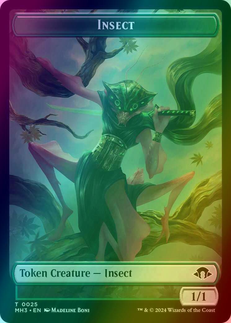 Insect Token (25) // Servo Token (33) [Modern Horizons 3: Tokens] [Foil]