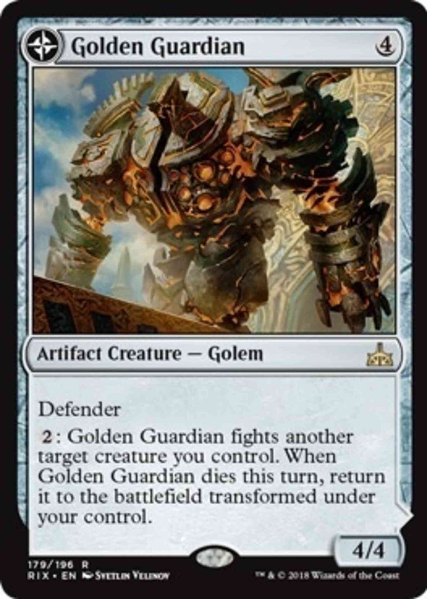 Golden Guardian // Gold-Forge Garrison [179] [Rivals of Ixalan] [Non-Foil]
