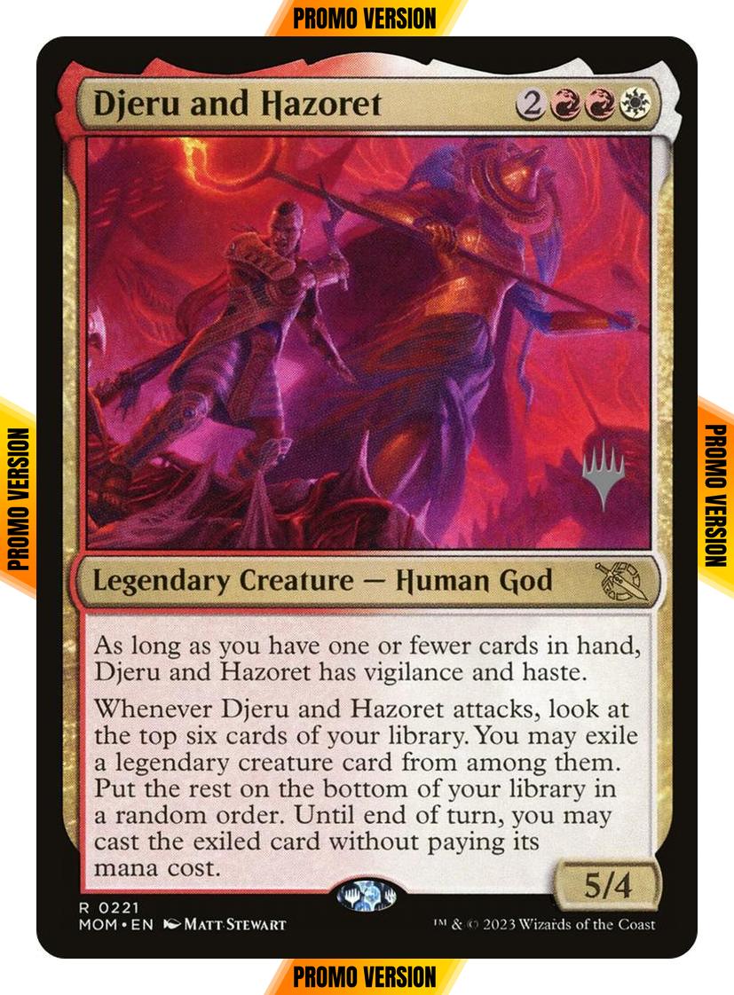 Djeru and Hazoret [221p] [Promo Pack] [March of the Machine: Promos] [Non-Foil]