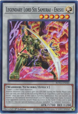 Legendary Lord Six Samurai - Enishi - ROTA-EN040 - Super Rare - 1st Edition