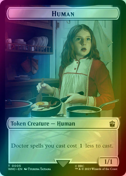Alien Insect Token (19) // Human Token (05) [Universes Beyond: Doctor Who: Tokens] [Foil]