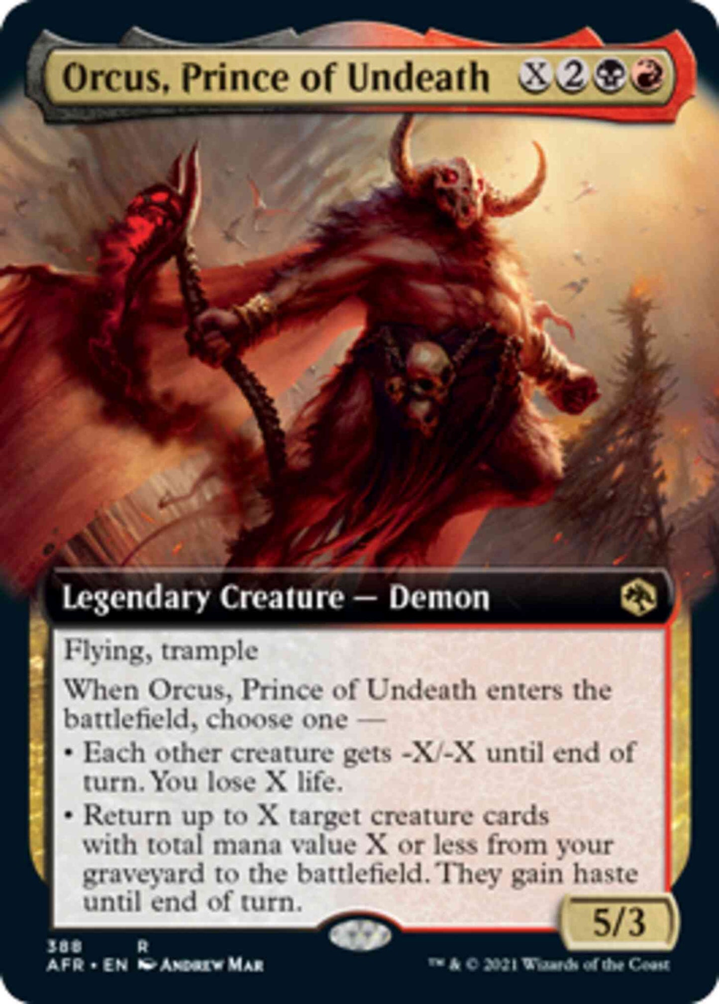 Orcus, Prince of Undeath [388] [Extended Art] [Adventures in the Forgotten Realms] [Non-Foil]