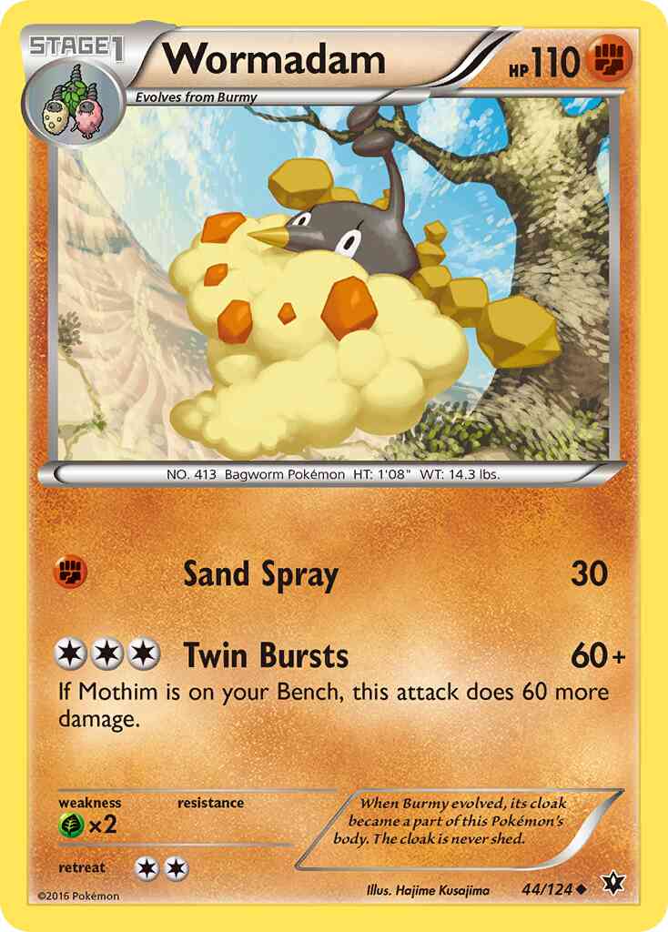 Wormadam - 44/124 - Uncommon [xy10-44] [Non-Holo]