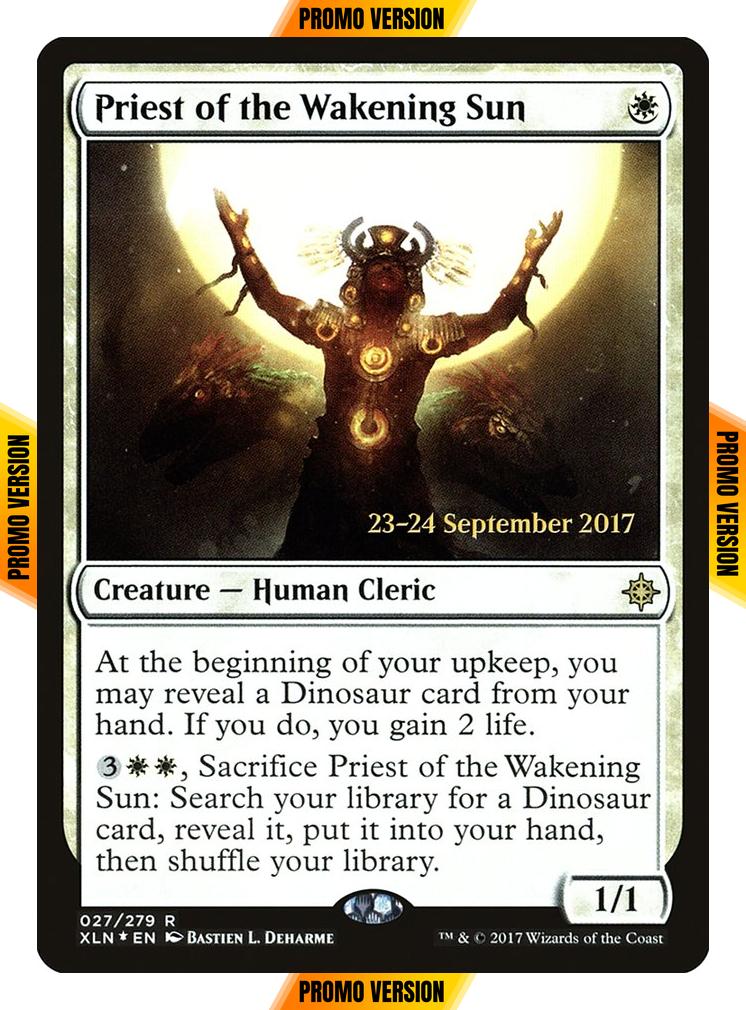 Priest of the Wakening Sun [27s] [Ixalan Promos] [Foil]