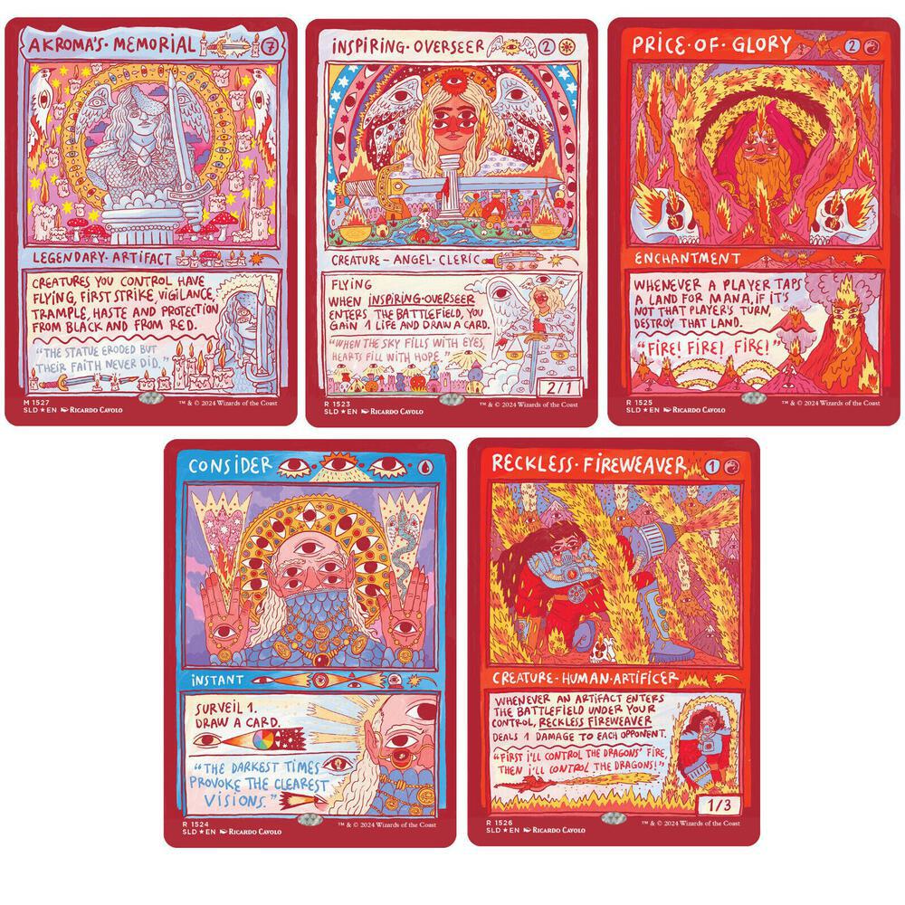 Secret lair Burning Revelations 限定 4つセット Secret Lair Drop Series - Burning Revelations - Foil Edition
