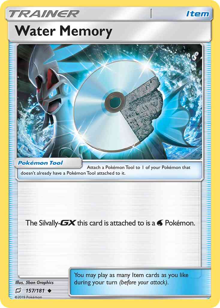 Water Memory - 157/181 - Uncommon [sm9-157] [Reverse Holo]