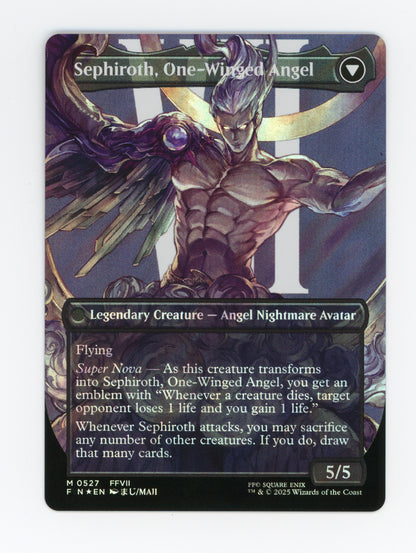 Sephiroth, Fabled SOLDIER // Sephiroth, One-Winged Angel — Borderless|Character|Surge Foil — ID 20019