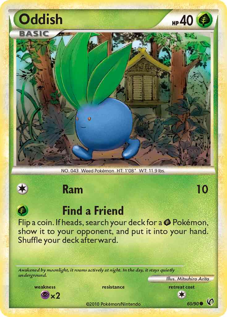 Oddish - 60/90 - Common [hgss3-60] [Reverse Holo]