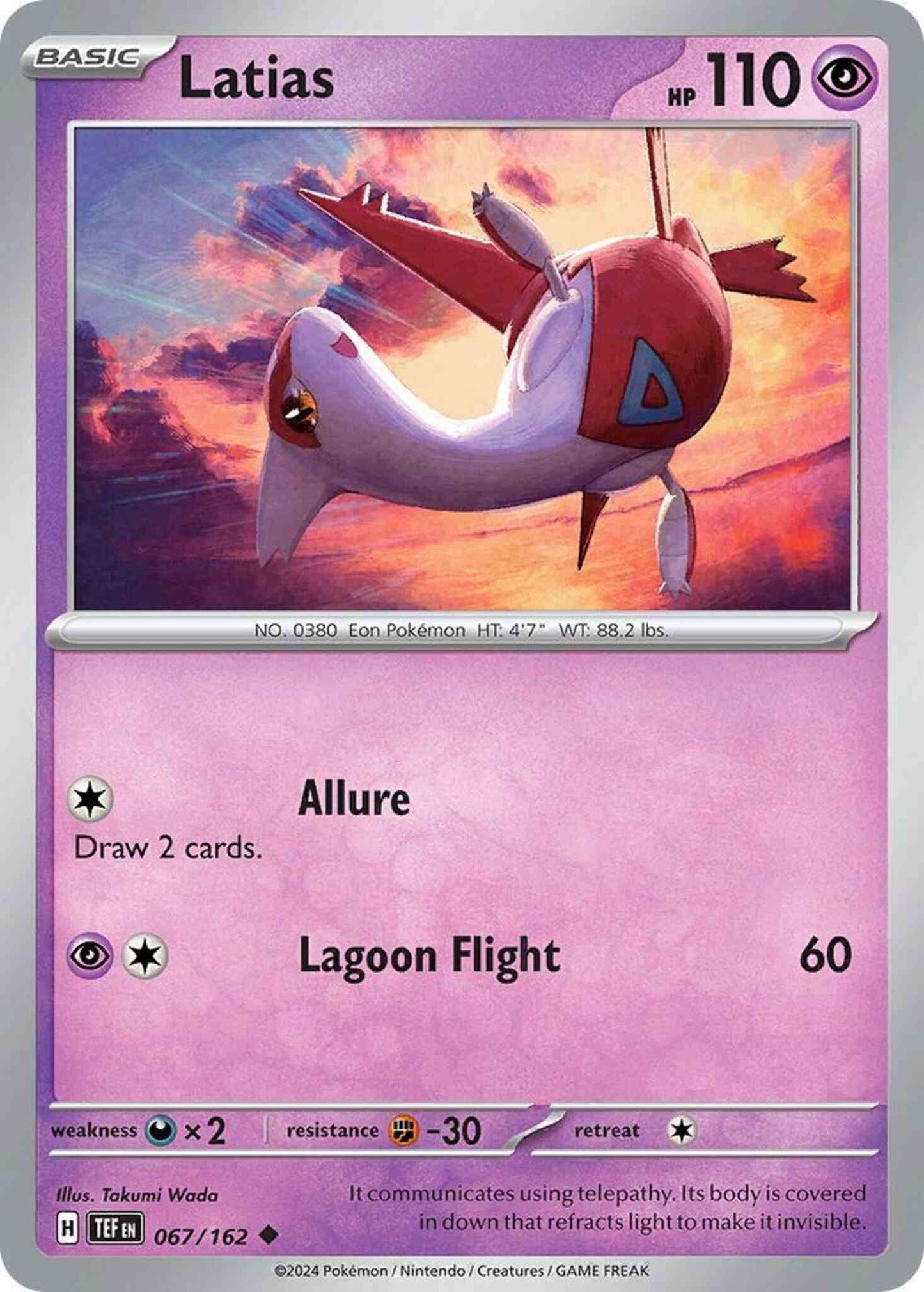 Latias - 067/162 - Uncommon [sv05-067] [Non-Holo]