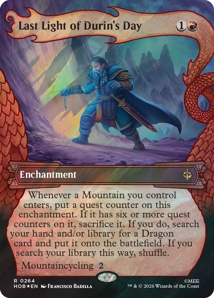Last Light of Durin's Day [264] [Borderless] [Dragon Hoard] [The Hobbit] [Surge Foil]