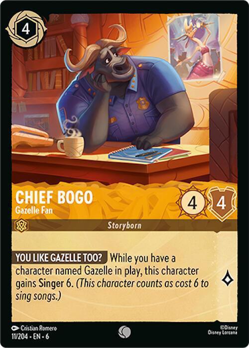 Chief Bogo - Gazelle Fan - 11/204 [Azurite Sea] [Non-Foil]