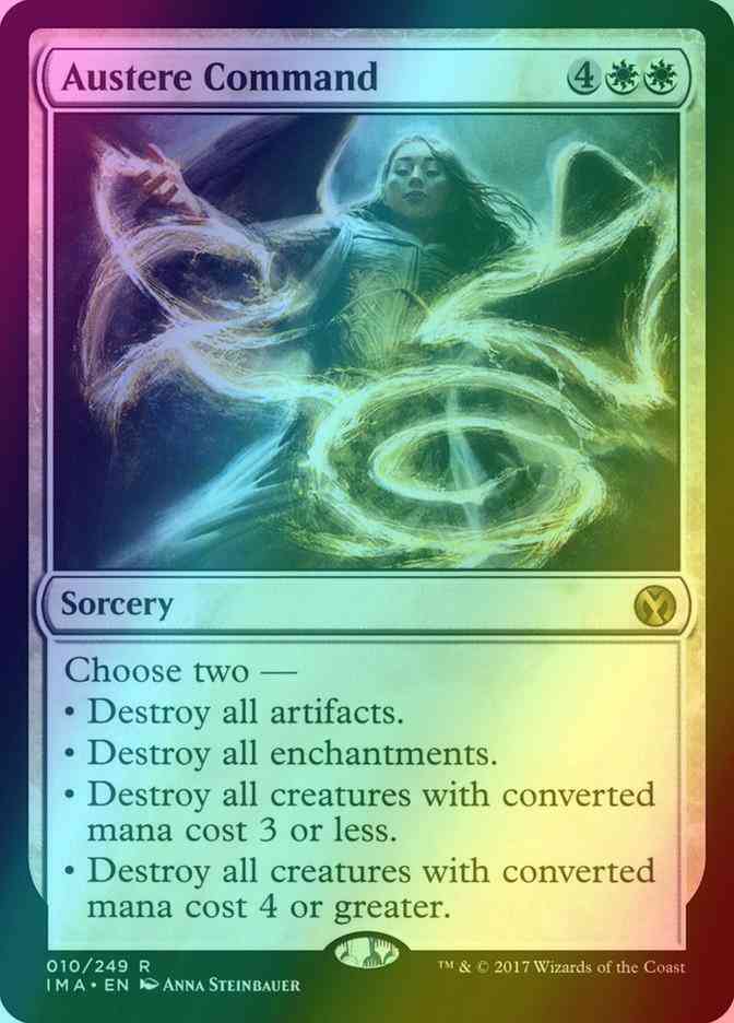 Austere Command [10] [Iconic Masters] [Foil]
