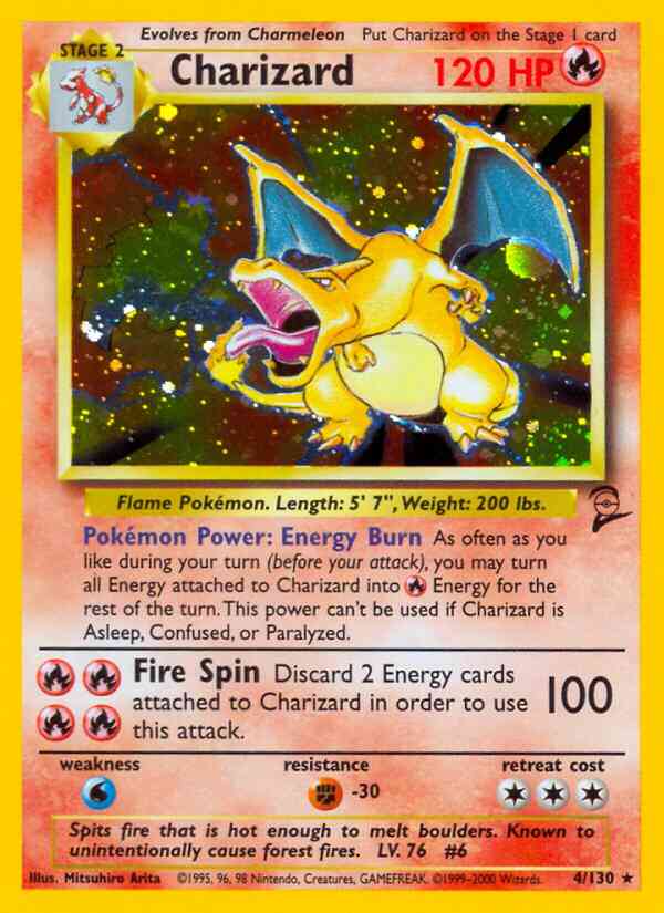 Charizard - 4/130 - Rare [base4-4] [Holo]