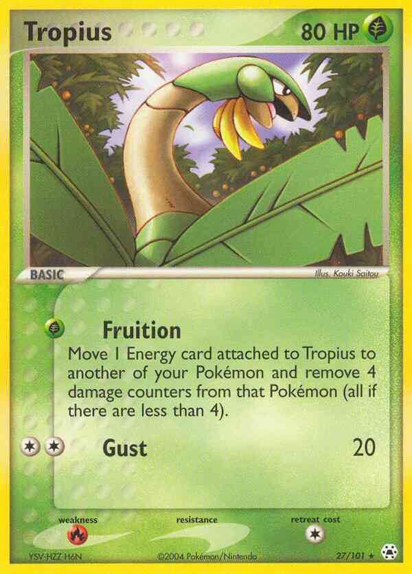 Tropius - 27/101 - Rare [ex5-27] [Non-Holo]