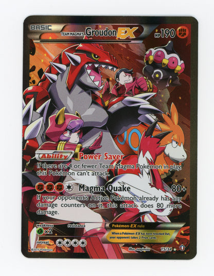 Team Magma's Groudon-ex — Rare Holo EX — ID 19985