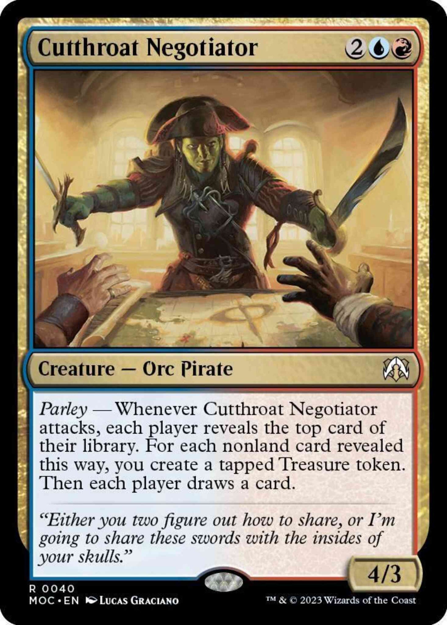 Cutthroat Negotiator [40] [March of the Machine: Commander] [Non-Foil]