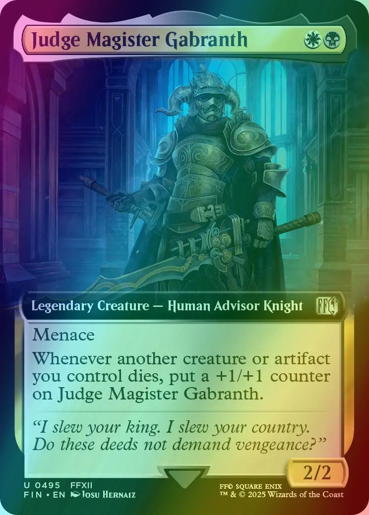 Judge Magister Gabranth [495] [Extended Art] [FINAL FANTASY] [Foil]