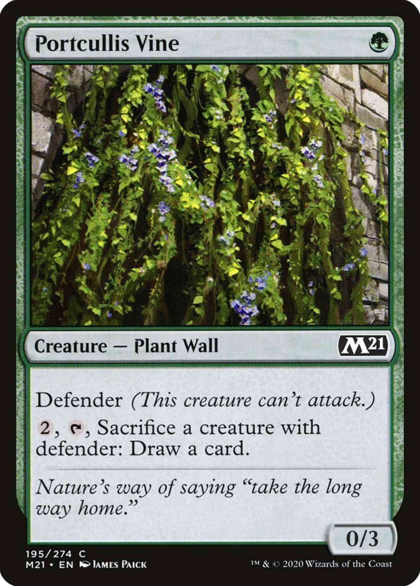 Portcullis Vine [195] [Core Set 2021] [Non-Foil]