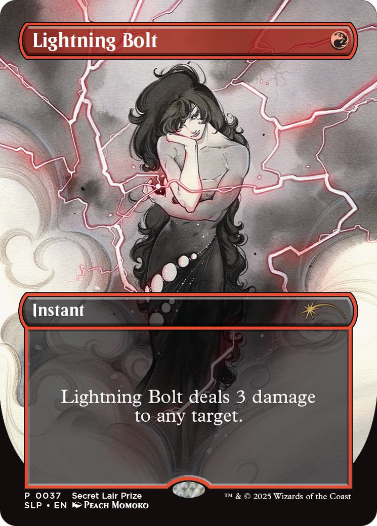 Lightning Bolt [0037] [Borderless] [Secret Lair Showdown] [Foil]