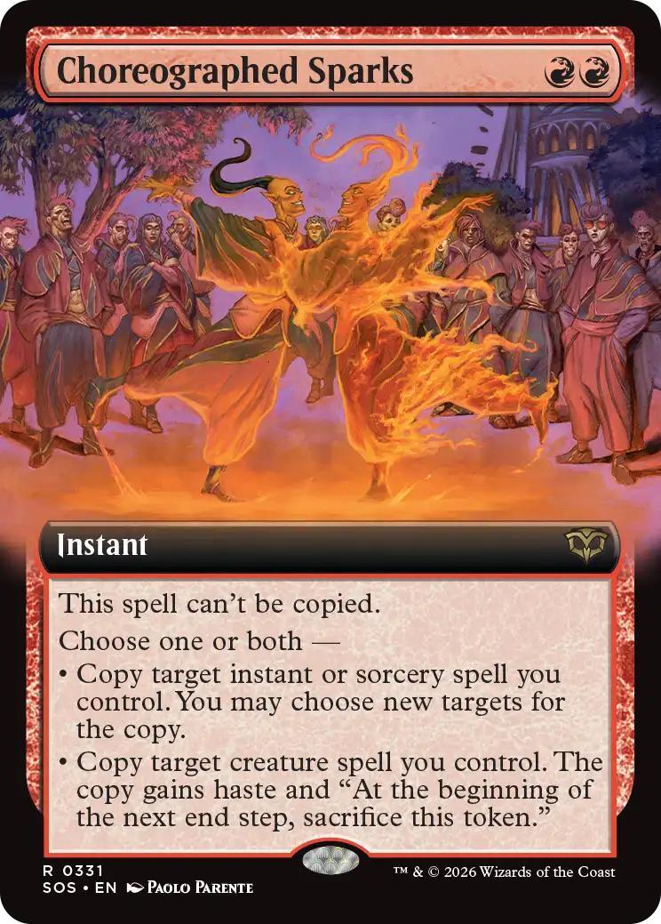 Choreographed Sparks [331] [Extended Art] [Secrets of Strixhaven] [Non-Foil]