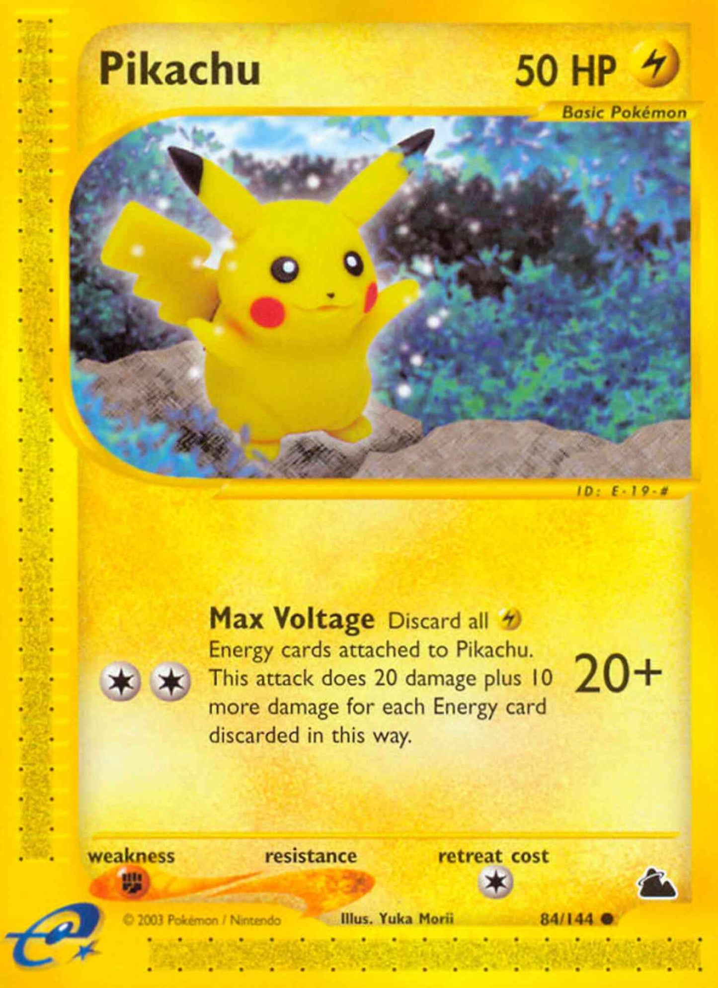 Pikachu - 84/144 - Common [ecard3-84] [Non-Holo]