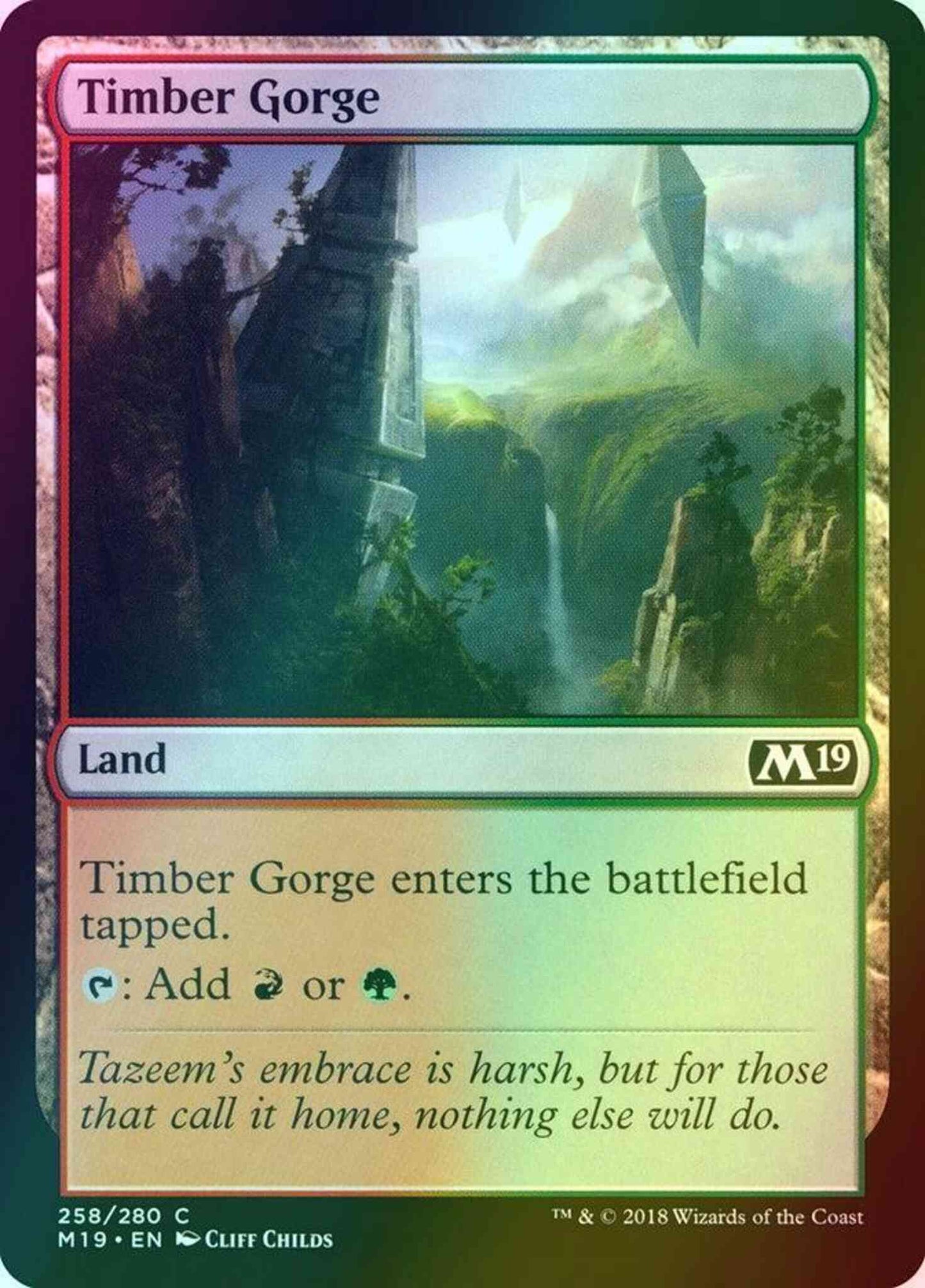 Timber Gorge [258] [Core Set 2019] [Foil]