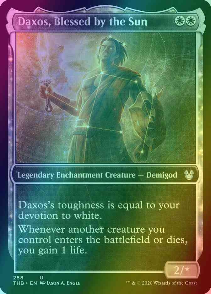 Daxos, Blessed by the Sun [258] [Alternate Art] [Theros Beyond Death] [Foil]
