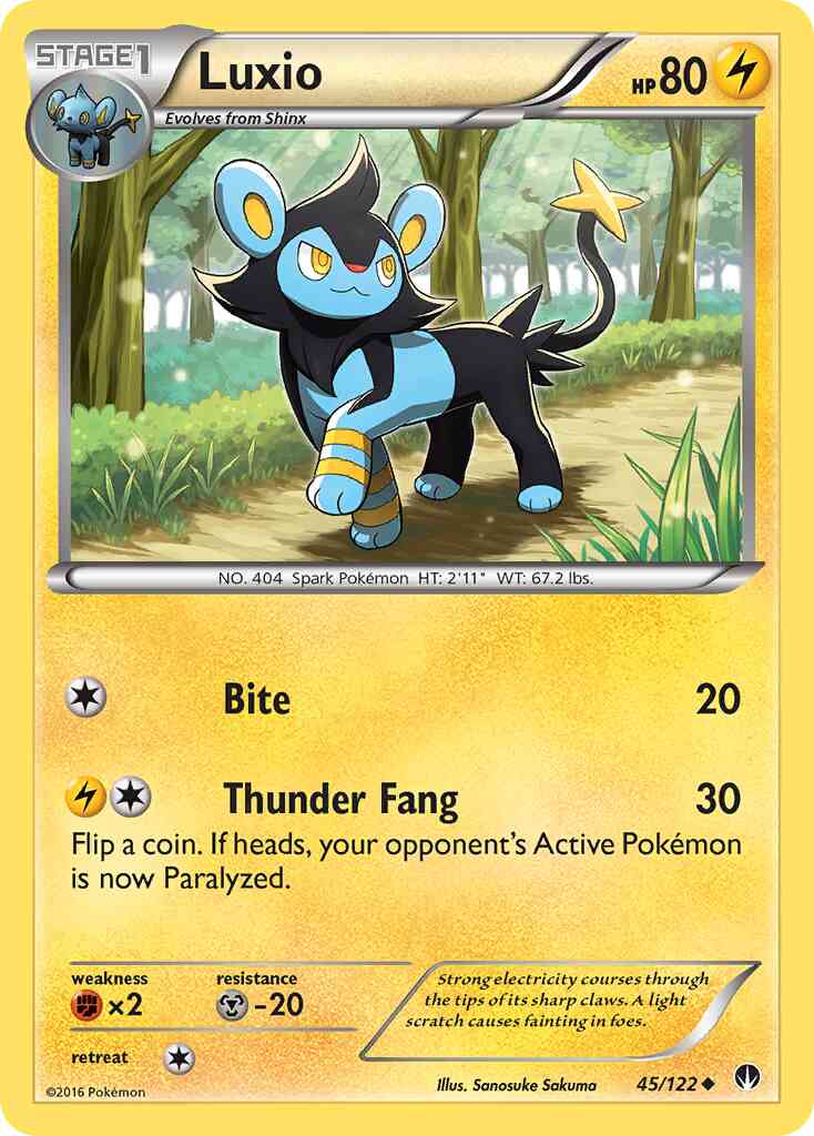 Luxio - 45/122 - Uncommon [xy9-45] [Non-Holo]