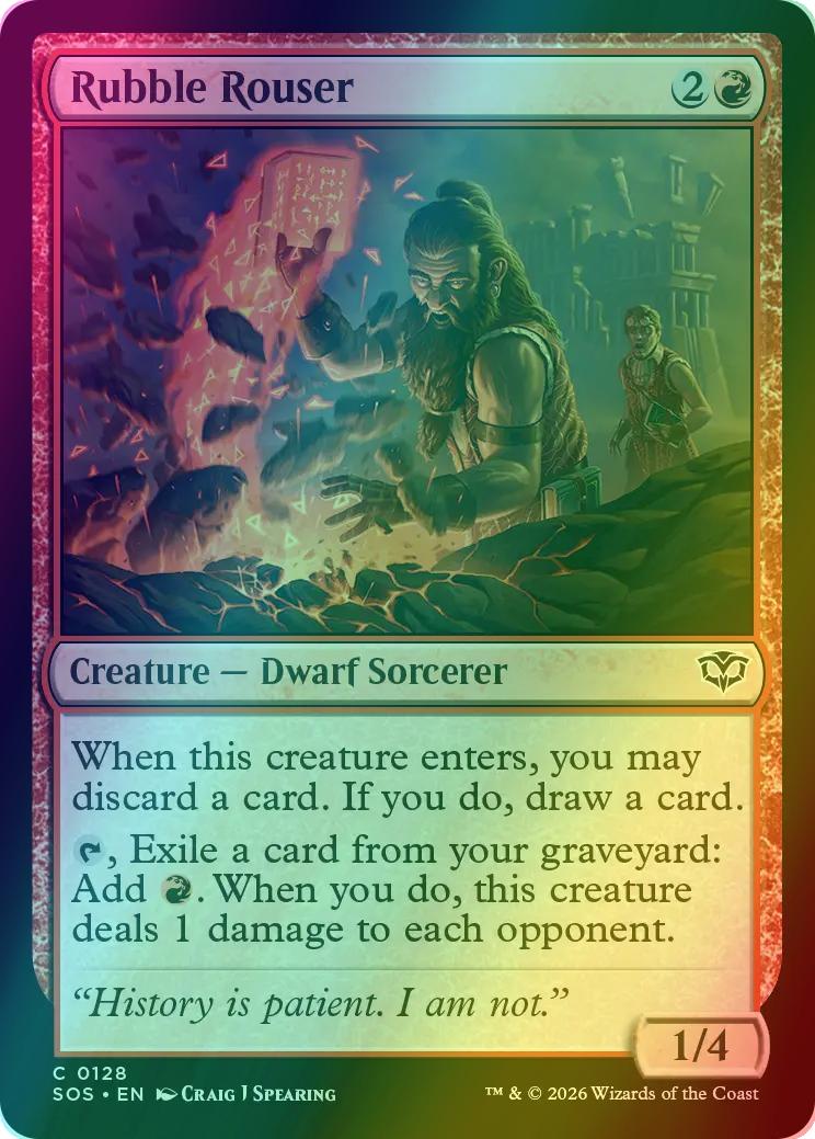 Rubble Rouser [128] [Secrets of Strixhaven] [Foil]