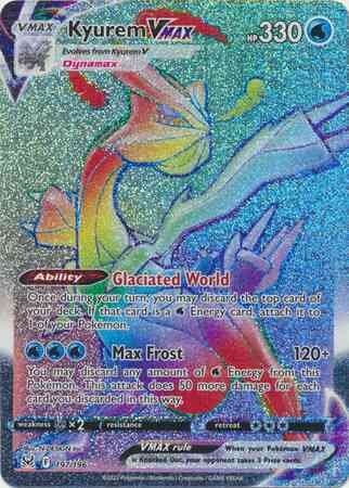 Kyurem VMAX - 197/196 - Rare Rainbow [swsh11-197] [Secret]