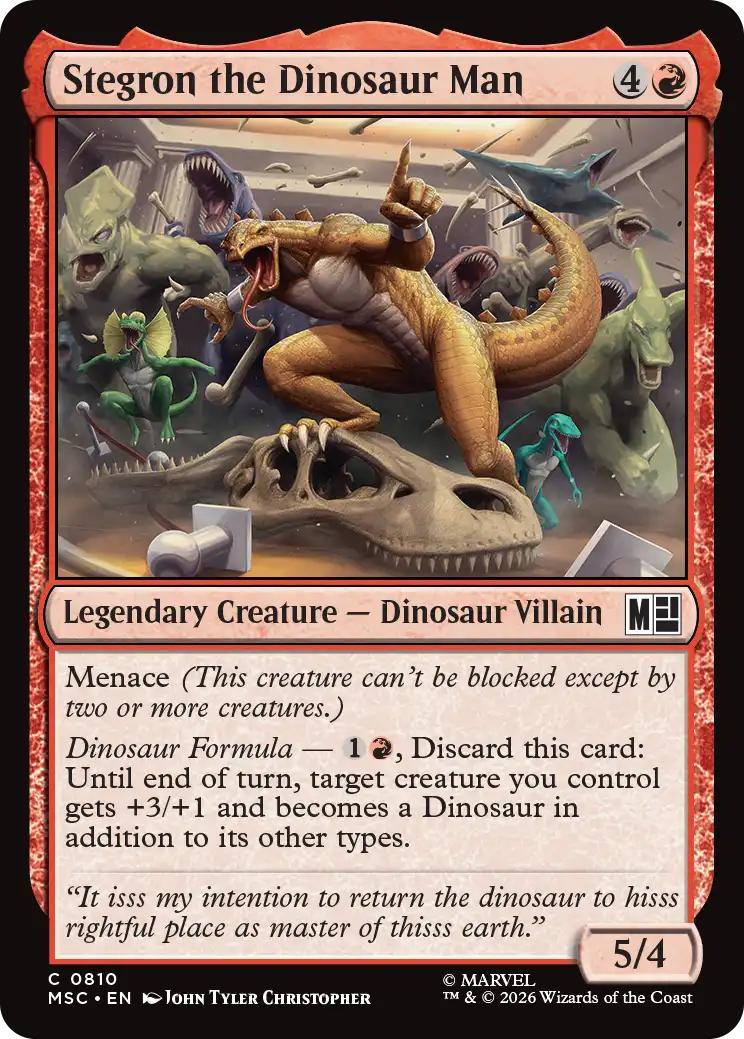 Stegron the Dinosaur Man [810] [Jumpstart] [Marvel Super Heroes: Commander] [Non-Foil]