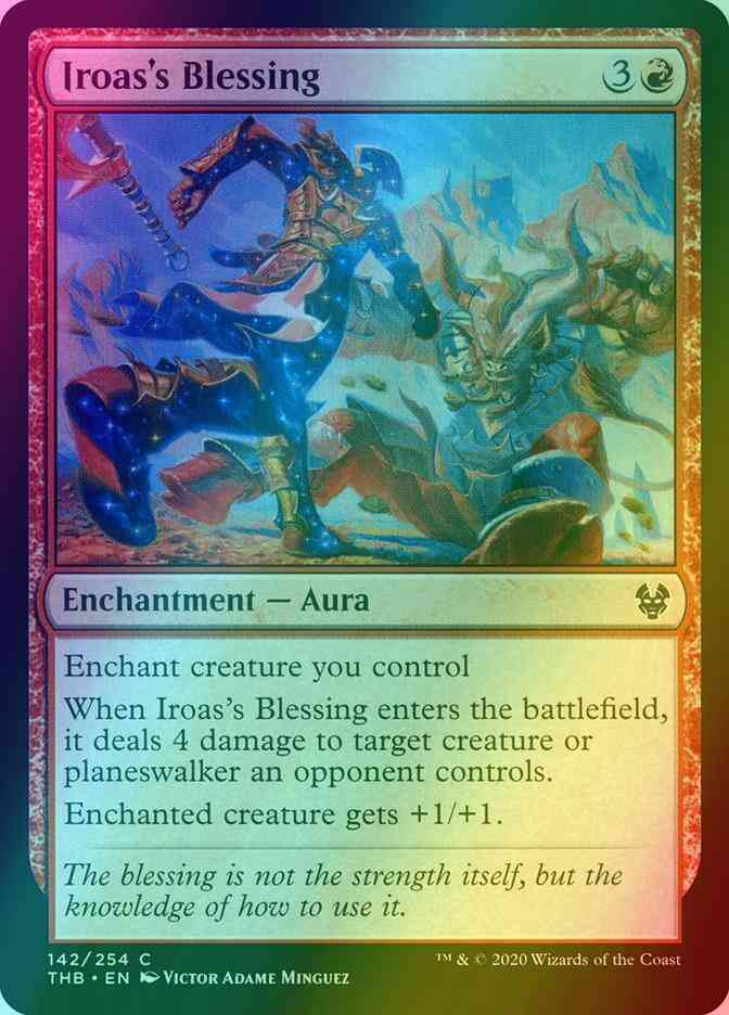 Iroas's Blessing [142] [Theros Beyond Death] [Foil]