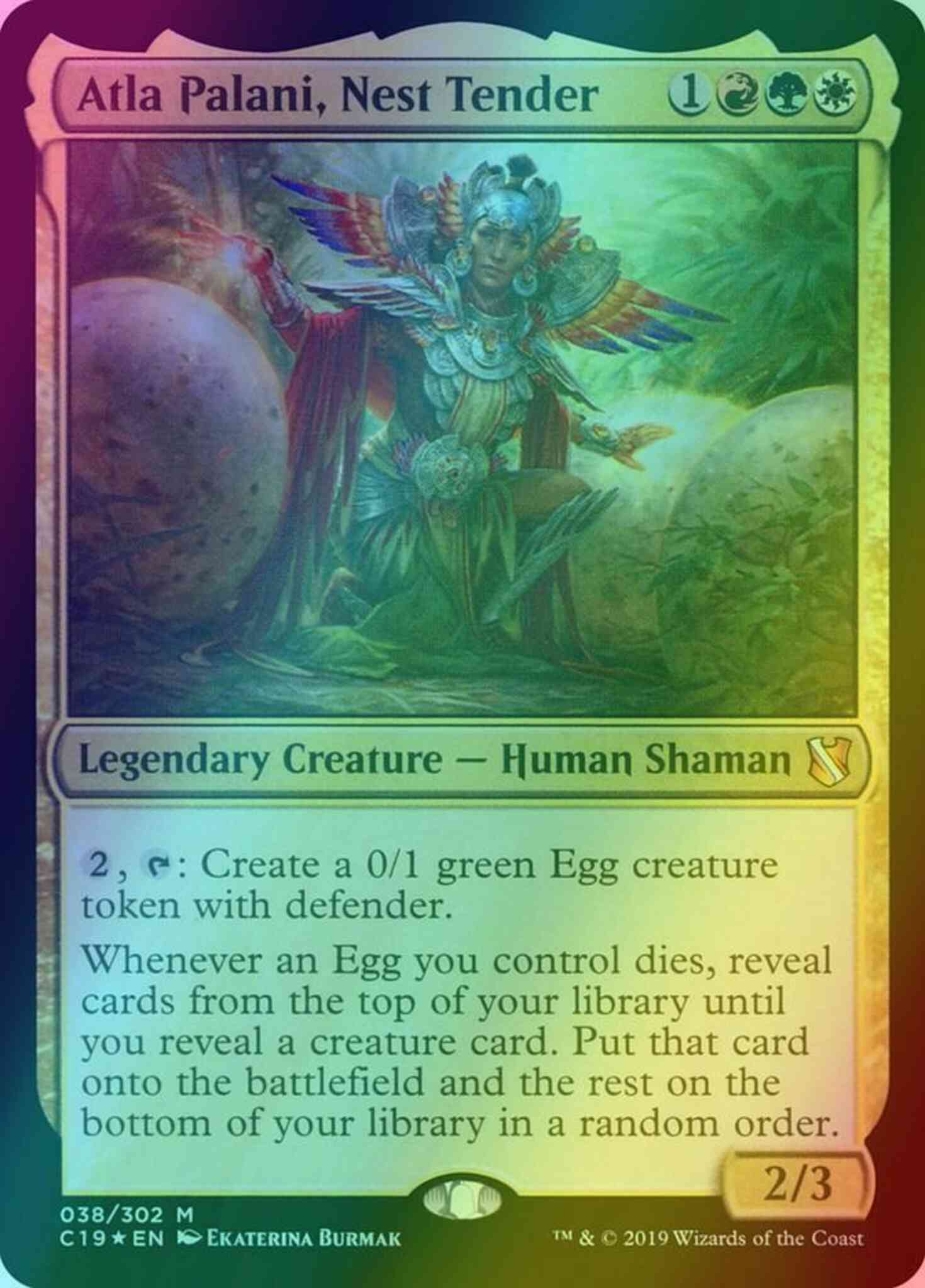 Atla Palani, Nest Tender [38] [Commander 2019] [Foil] – Face to