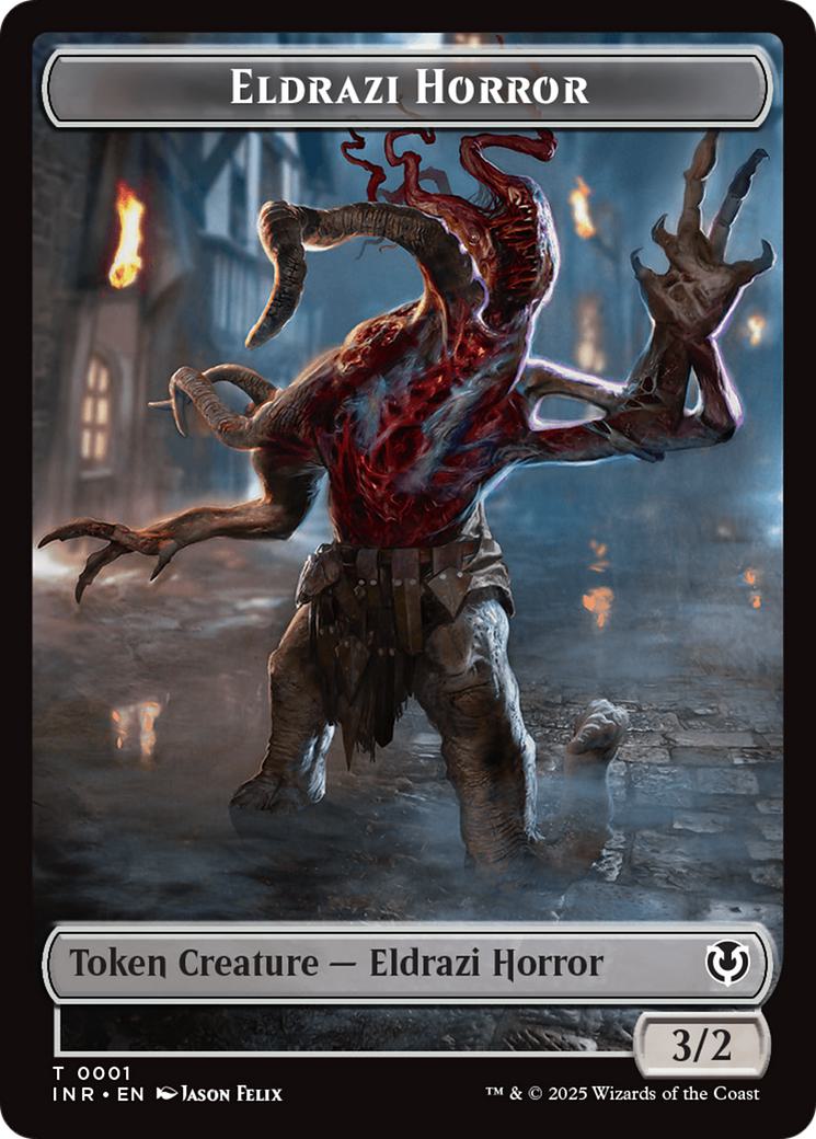 Eldrazi Horror Token (01) // Human Soldier Token (03) [Innistrad Remastered: Tokens] [Non-Foil]