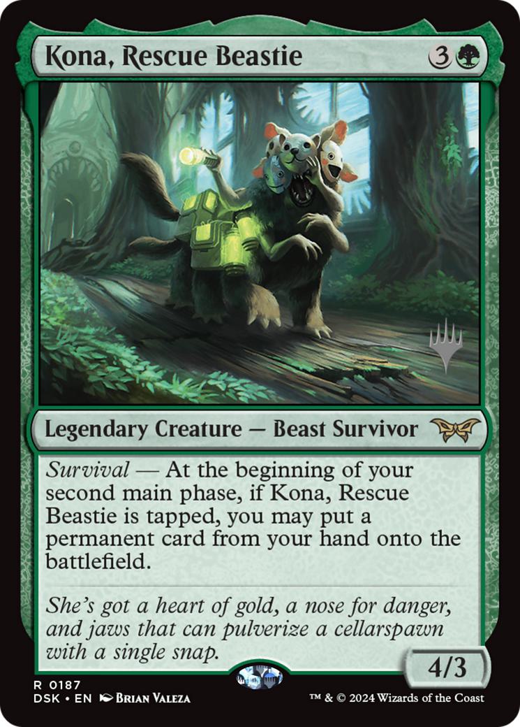 Kona, Rescue Beastie [187p] [Promo Pack] [Duskmourn: House of Horror: Promos] [Non-Foil]