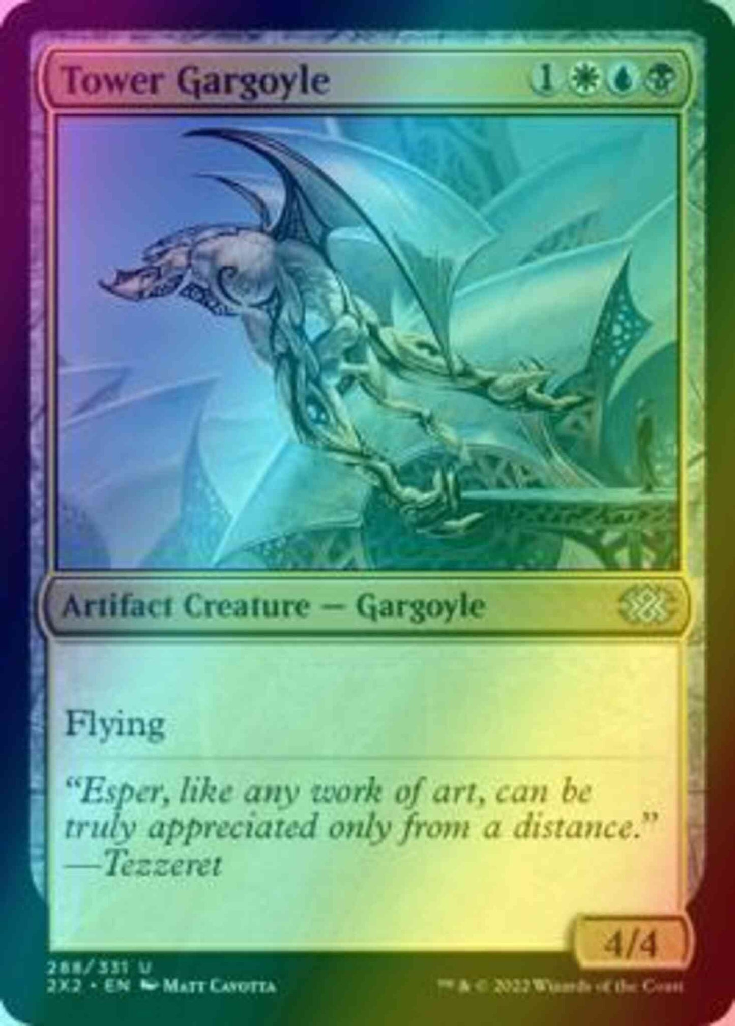 Tower Gargoyle [288] [Double Masters 2022] [Foil]